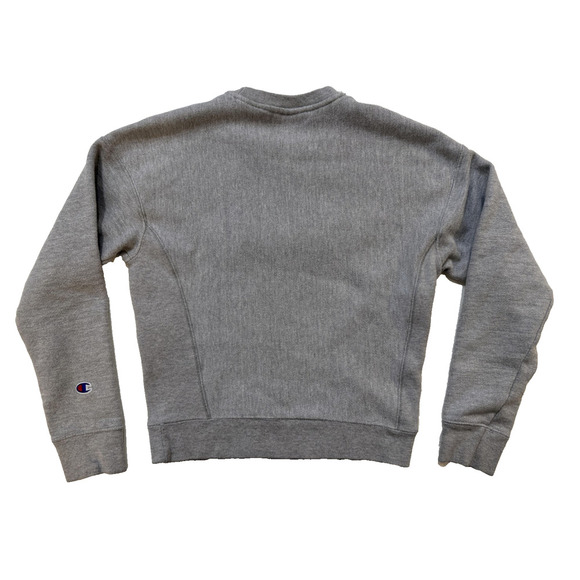 Champion Sweatshirt Womens XS Gray Reverse Weave Embroidered Script Logo Fleece - Picture 5 of 8